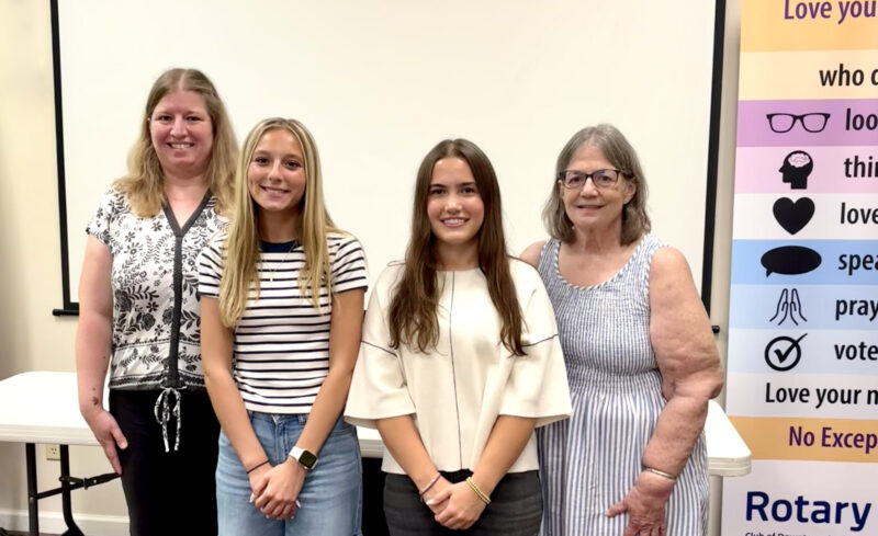 Downtown Rotary meets  scholarship winners